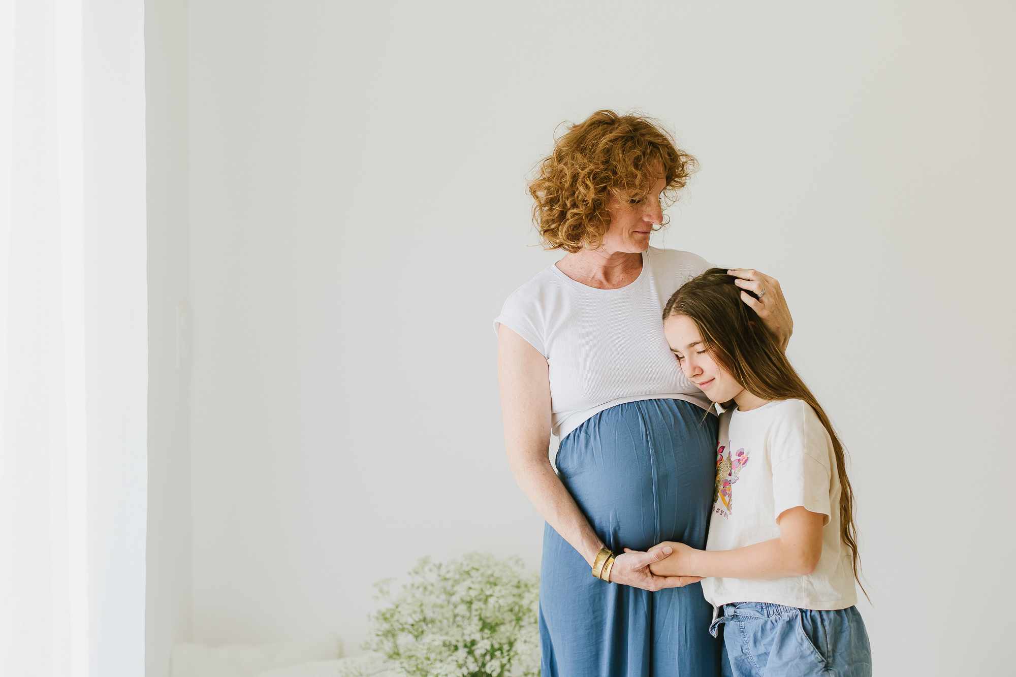 Séance grossesse : seule ou en famille ?