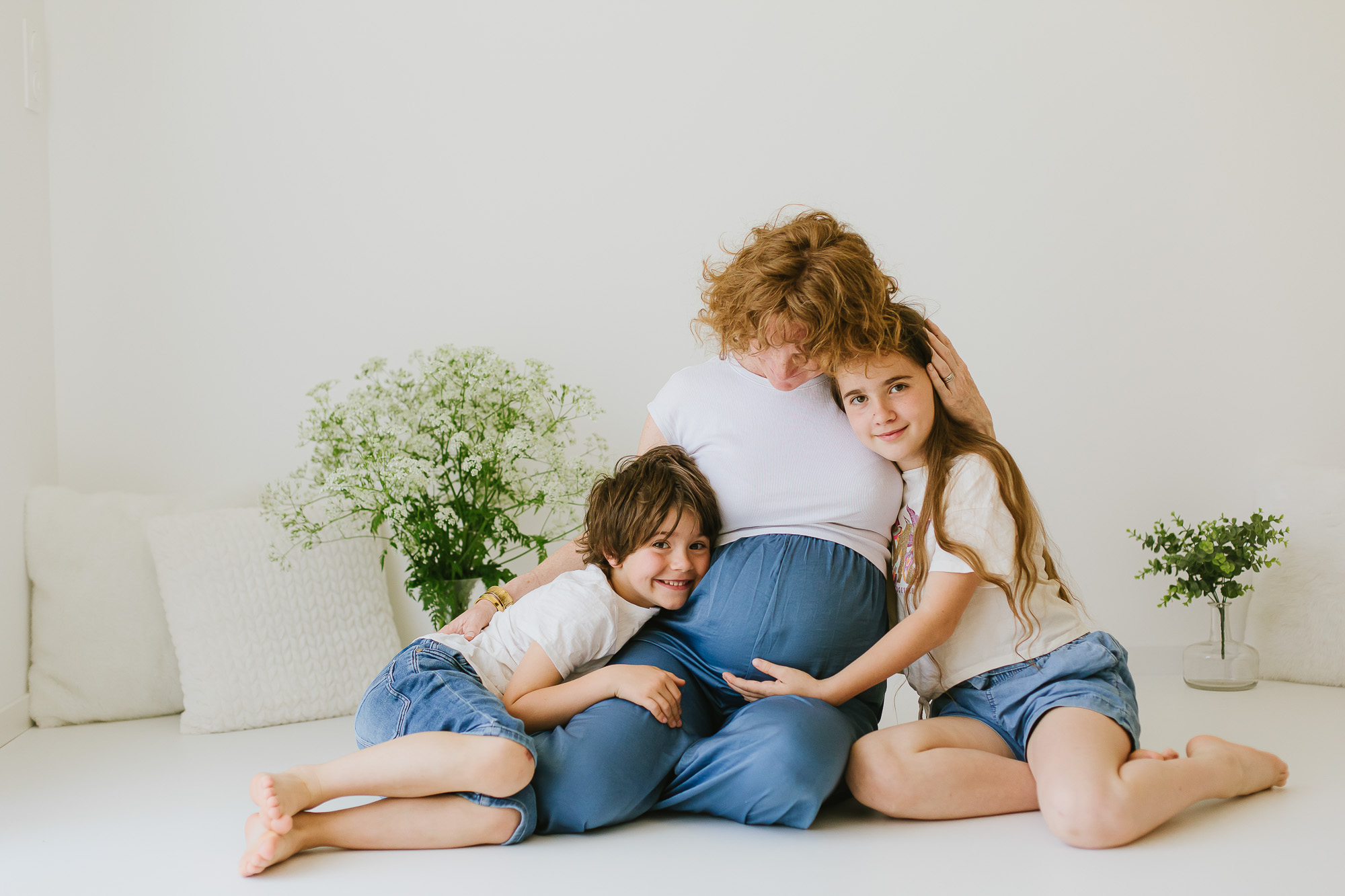Séance grossesse : seule ou en famille ?