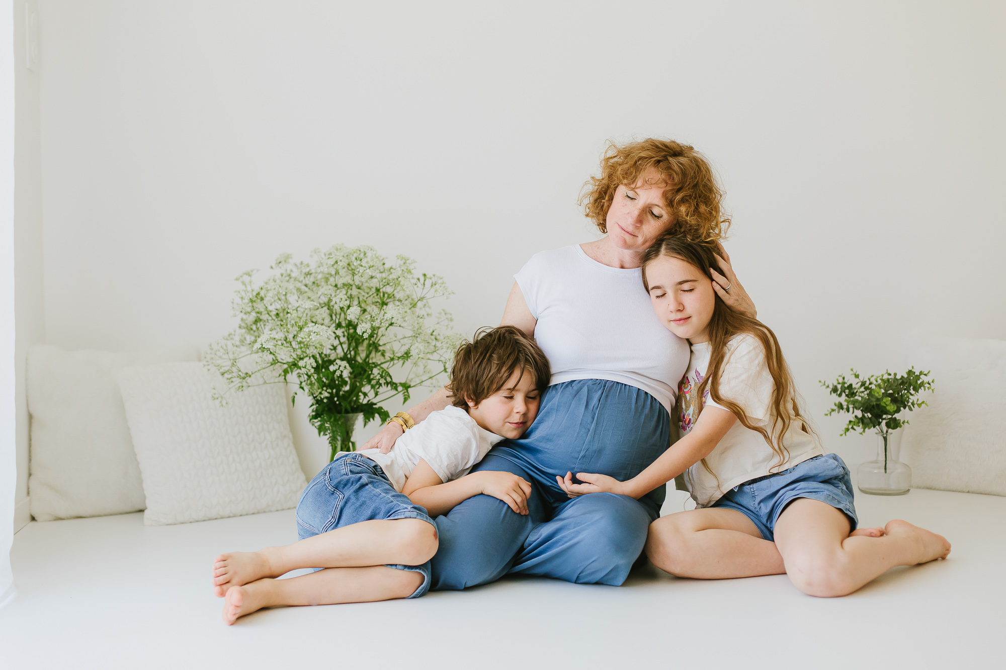 Séance grossesse : seule ou en famille ?